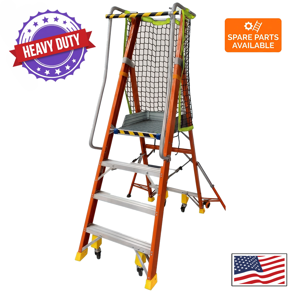 fiberglass platform ladder with casters fiberglass platform ladder with casters