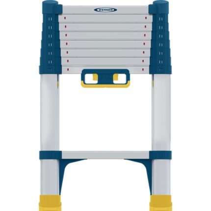 werner telescopic soft close extension ladder 2.6m