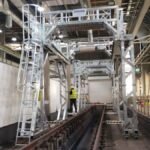 aluminum access platform ladder