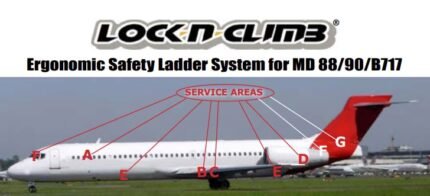 locknclimb safety ladder system for md 88/90/b717