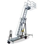 foldable stainless steel mobile ladder platform telescopic portable ladders for inspection water fuel gas tanker
