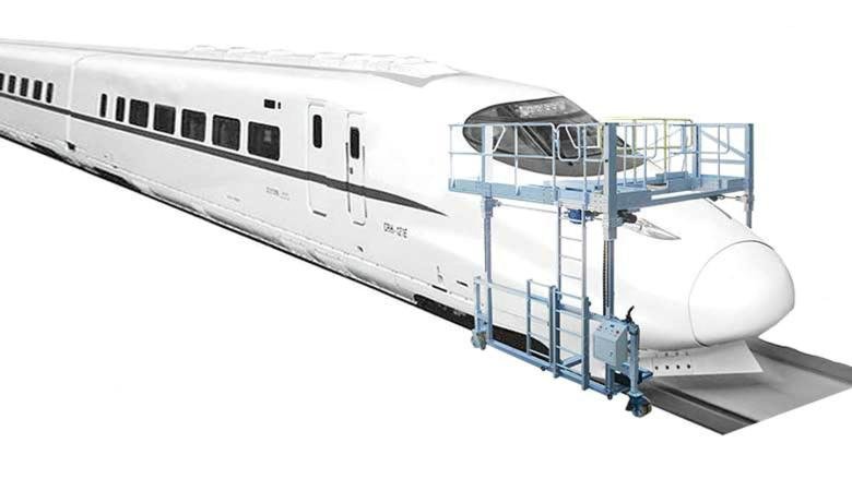 train front access platform