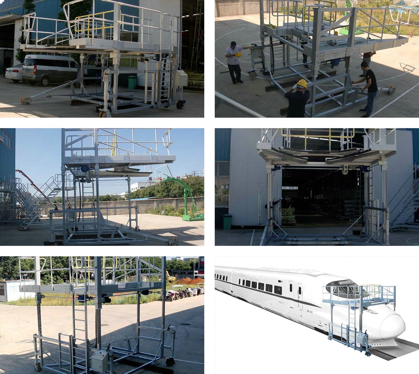 train front access platform