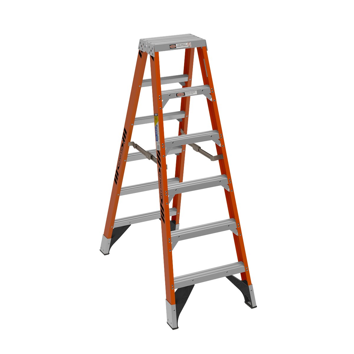 6ft type iaa fiberglass twin ladder t7406 6ft type iaa fiberglass twin ladder t7406